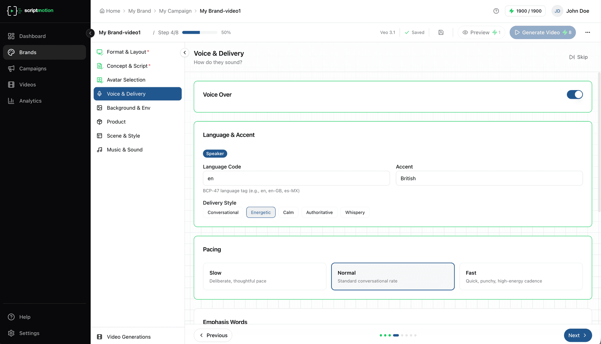Step 5: Voice & Delivery