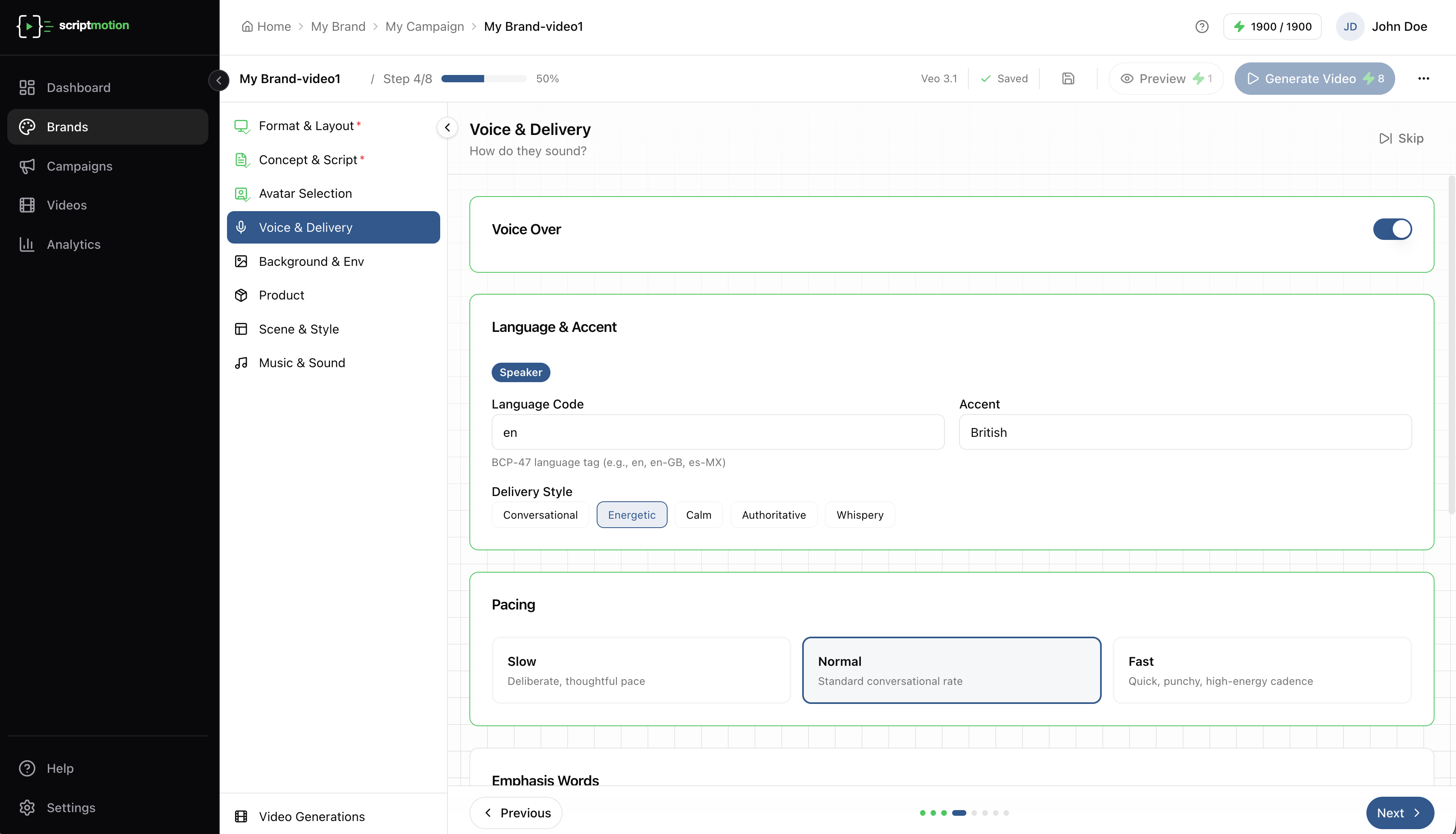 Step 5: Voice & Delivery